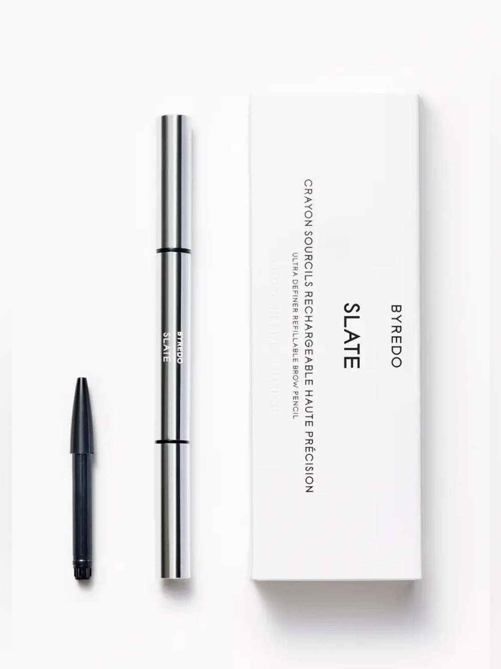 Byredo Slate Brow Pencil & Refill in Silver and Black